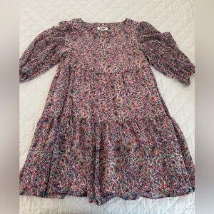 BB Dakota Floral Casual Dress - Pink and Blue